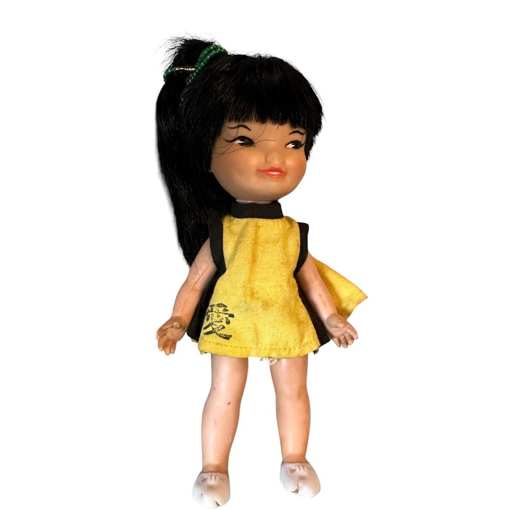 Vintage Remco Jan Pocket Doll Asian Beauty Dress & Bloomers